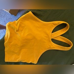 Sun yellowey orange beyond yoga tank top